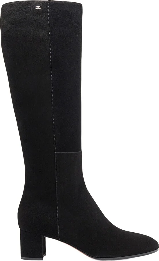 Suede Low-Heel Boot