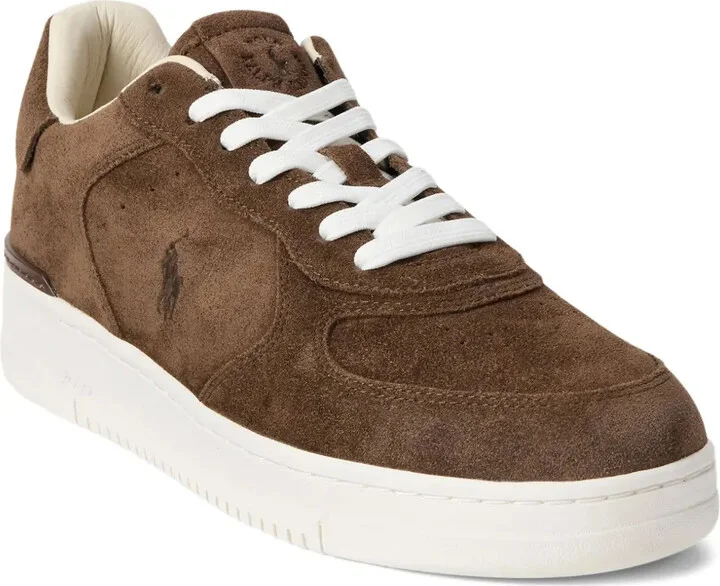 Suede Low-Top Lace-Up Sneakers - Image 2