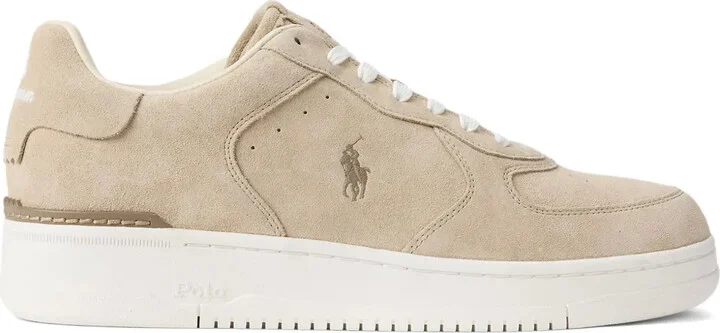 Suede Low-Top Lace-Up Sneakers