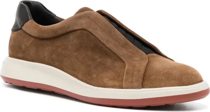 Suede Low Top Trainer - Image 2
