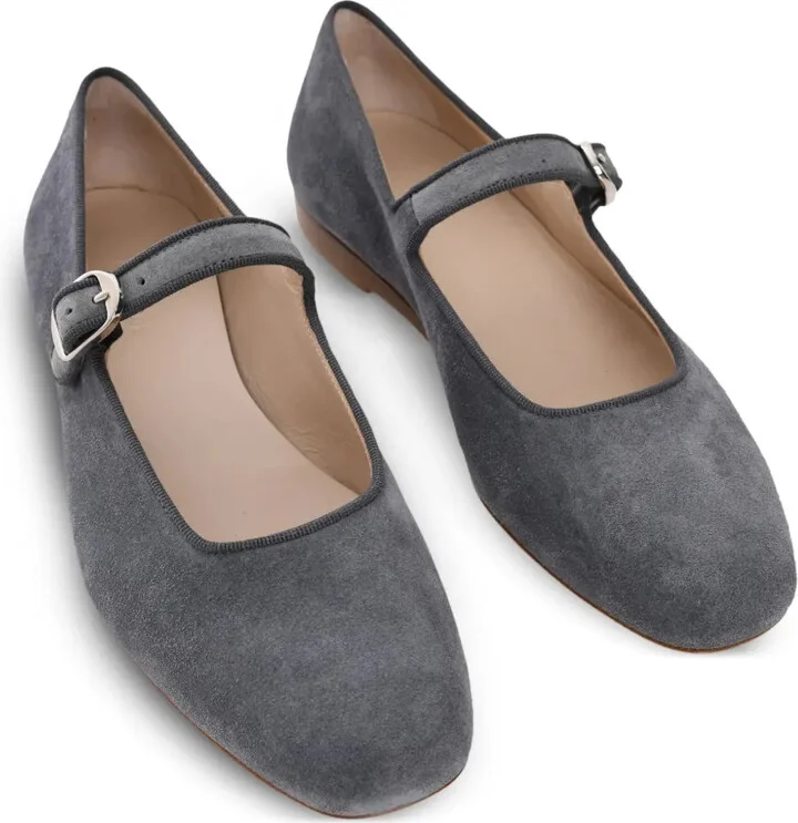 suede Mary Jane ballerina shoes - Image 2