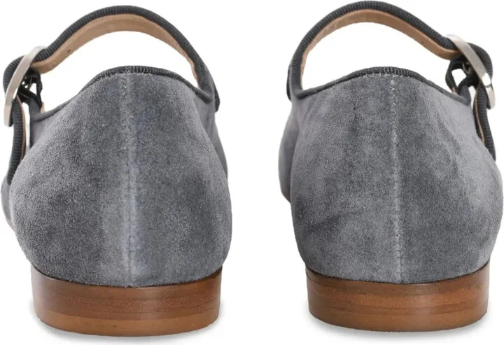 suede Mary Jane ballerina shoes - Image 4