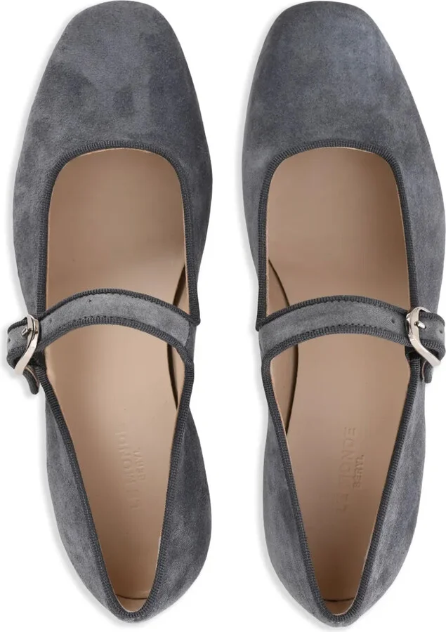 suede Mary Jane ballerina shoes - Image 5