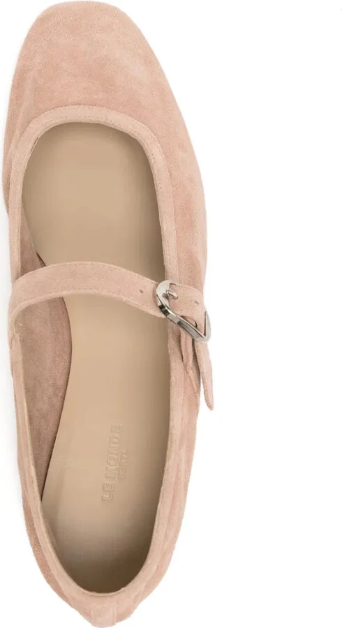 suede Mary Jane ballerina shoes - Image 4