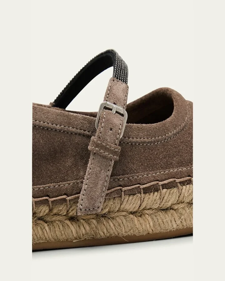 Suede Mary Jane Espadrilles - Image 3