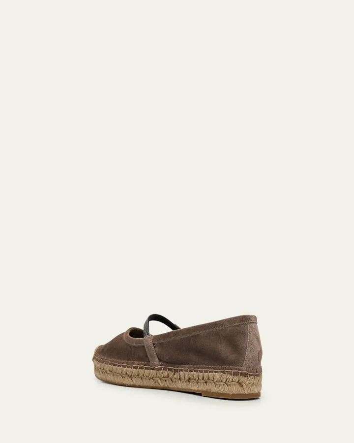 Suede Mary Jane Espadrilles - Image 5