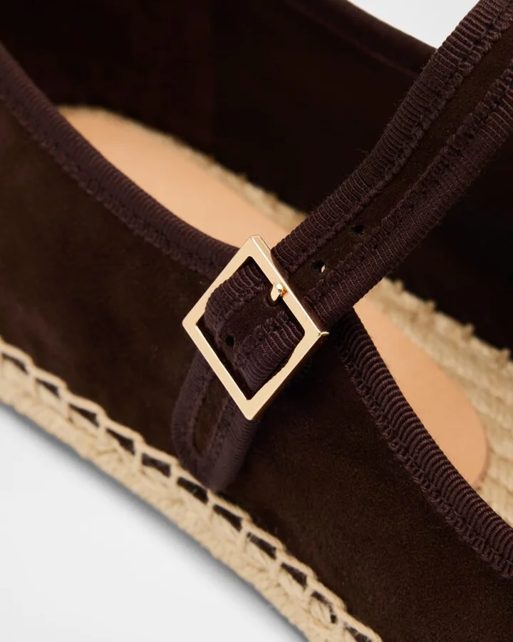 Suede Mary Jane Espadrilles - Image 6