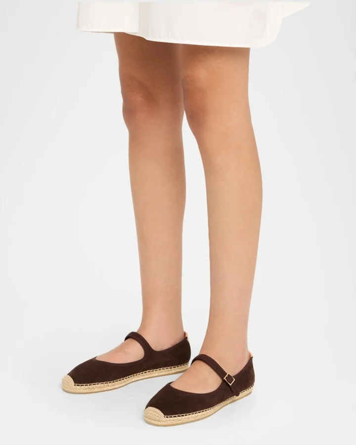 Suede Mary Jane Espadrilles - Image 8