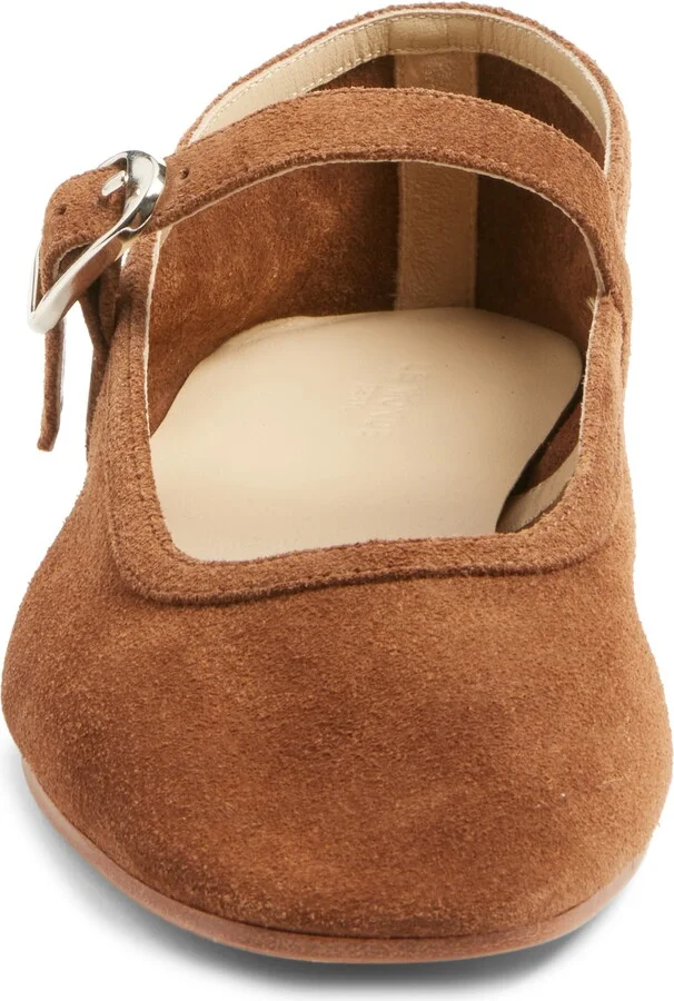 Suede Mary Jane Flat - Image 4