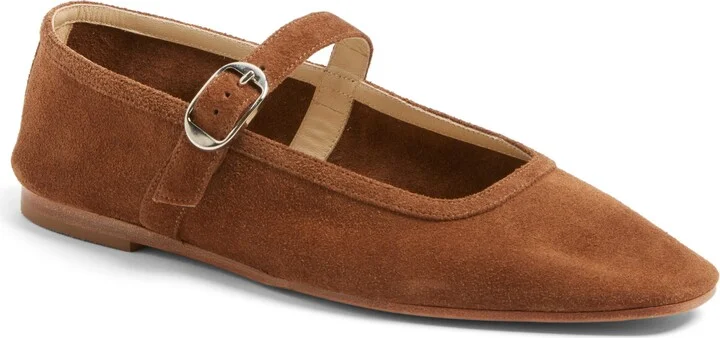 Suede Mary Jane Flat