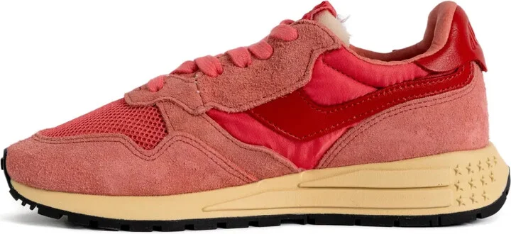 Suede-Mesh Sneakers