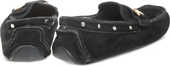 Suede Metal Detail Loafers - Image 2