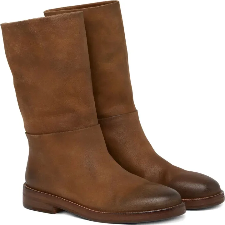 Suede Mid-Calf Boots - Image 2