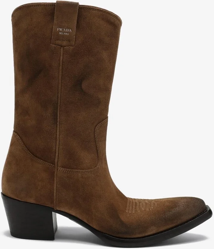 Suede Mid-Calf Boots
