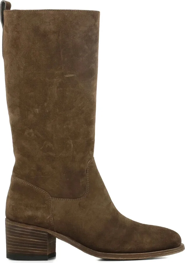 Suede Mid-Calf Boots