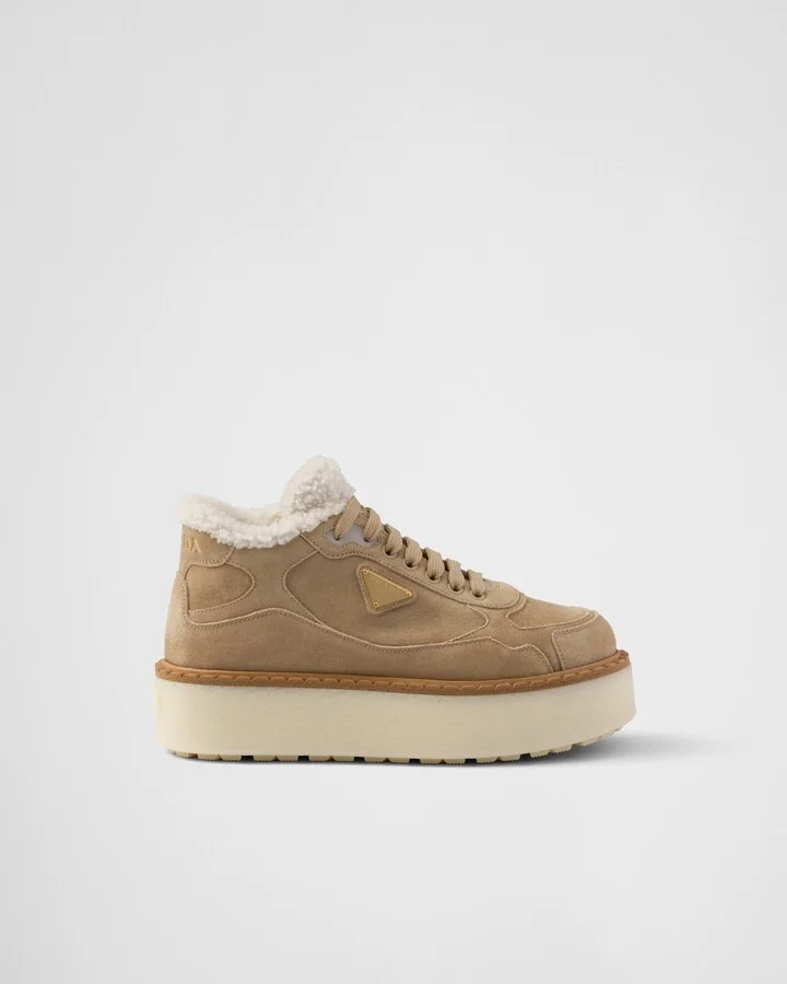 Suede mid-top sneakers - Image 2