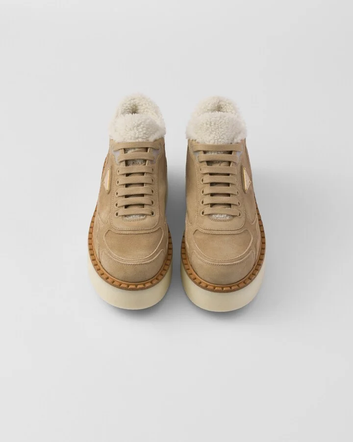 Suede mid-top sneakers - Image 4