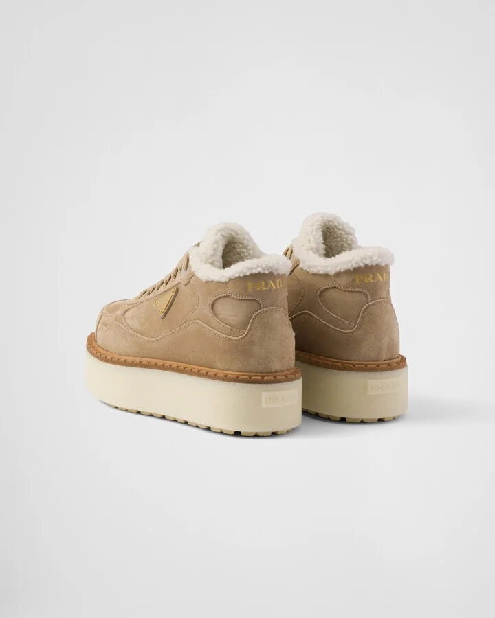 Suede mid-top sneakers - Image 5