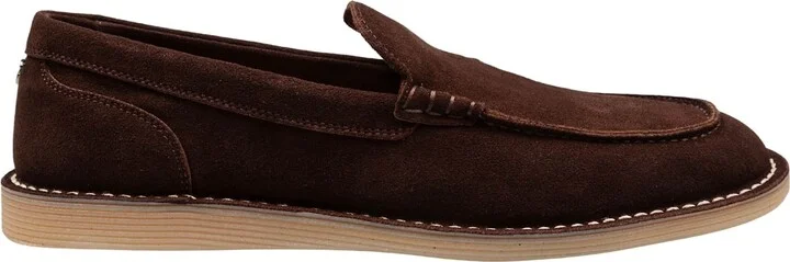 Suede Moccasin Brown Color