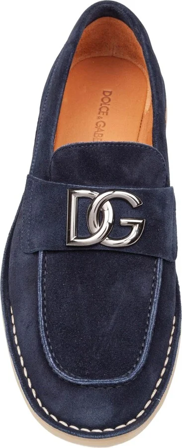 Suede Moccasin Color Blue - Image 3
