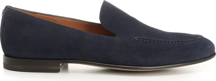 Suede Moccasin Scarpe Basse Blue