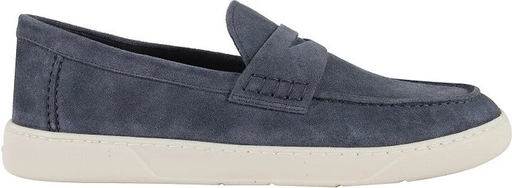 Suede Moccasin With Stitched Mask
