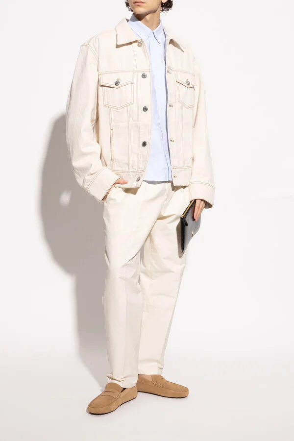 Suede Moccasins, , - Beige - Image 2