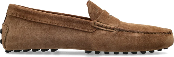 Suede Moccasins, , - Brown
