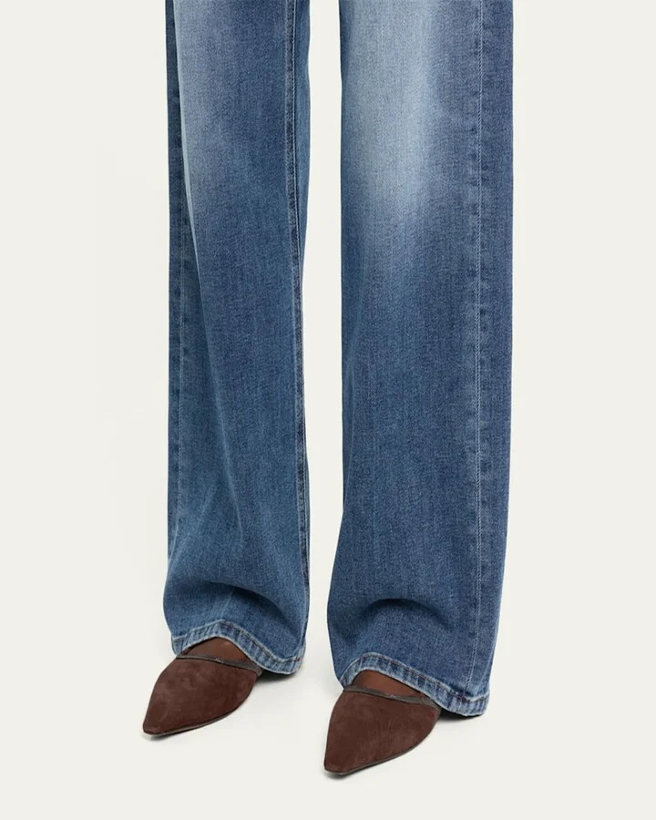 Suede Monili Ballerina Mules - Image 9