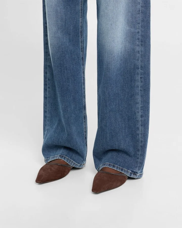 Suede Monili Ballerina Mules - Image 6