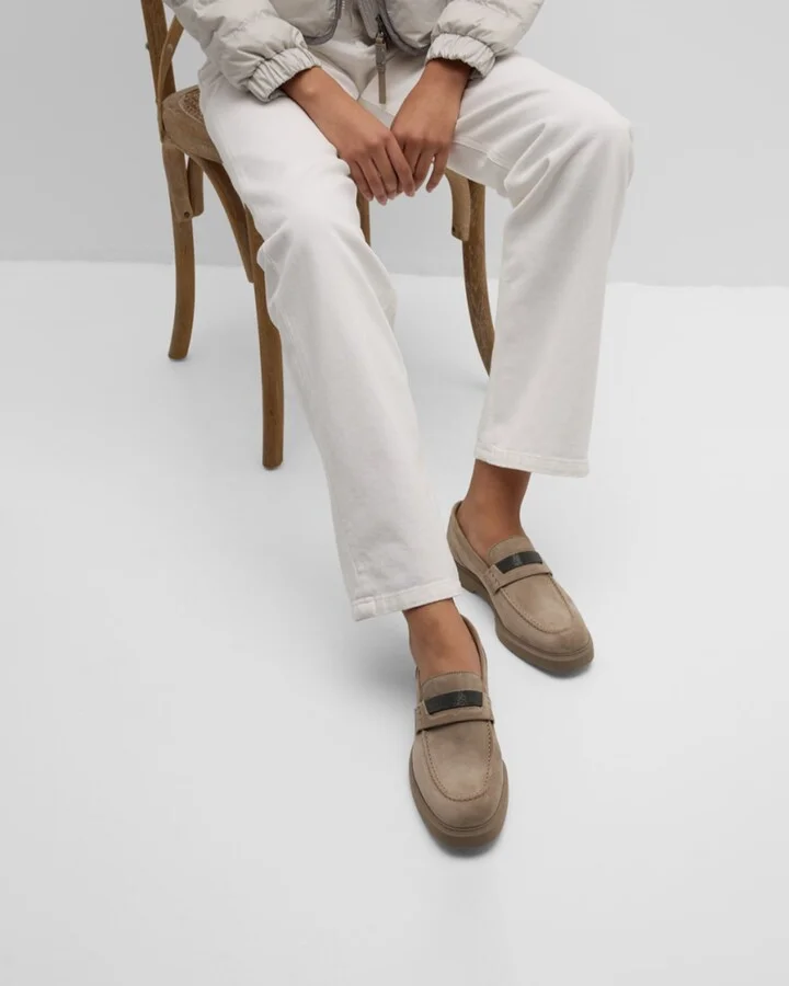 Suede Monili Casual Loafers - Image 5