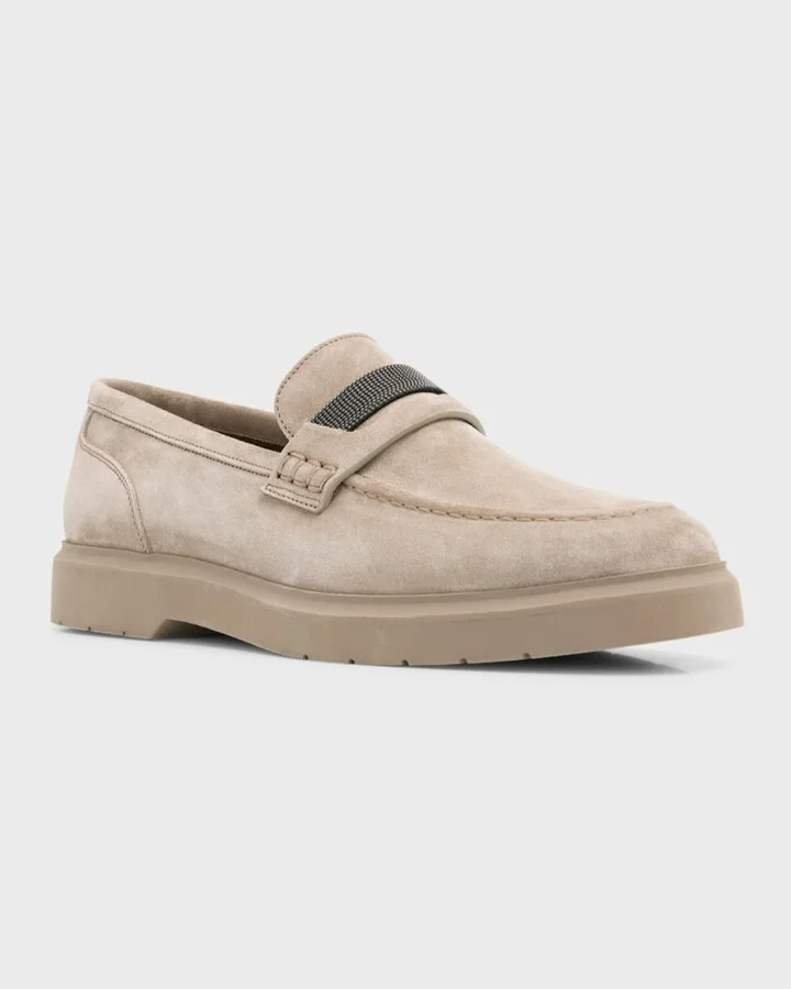 Suede Monili Casual Loafers - Image 7