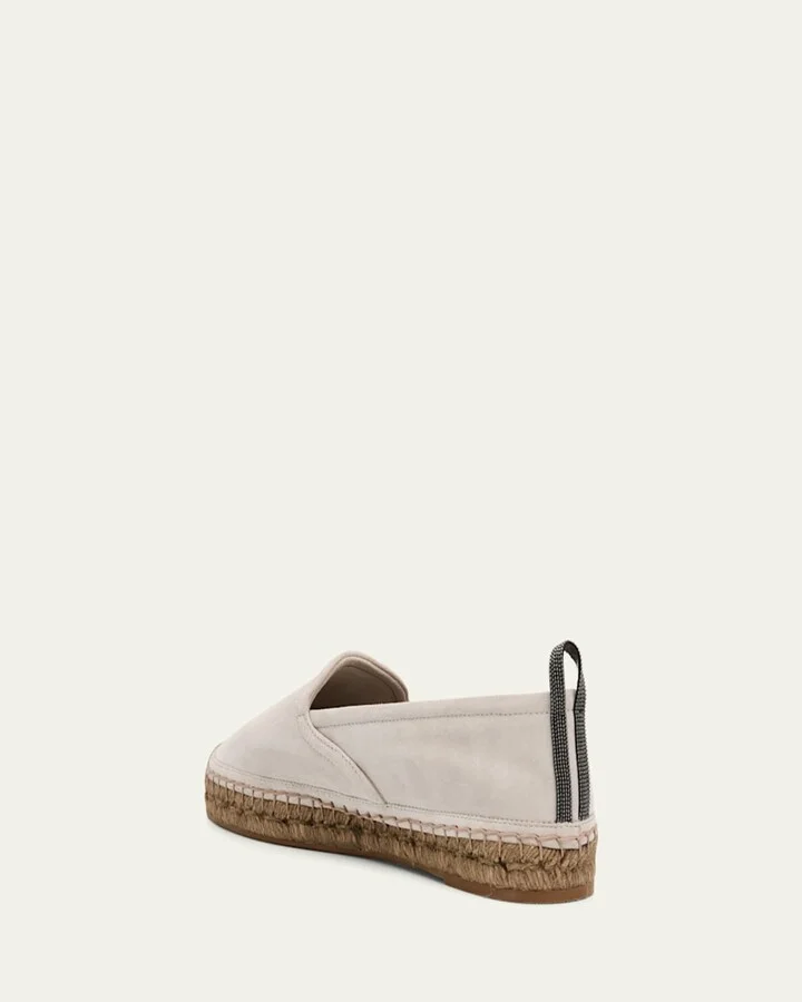 Suede Monili Slip-On Espadrilles - Image 6
