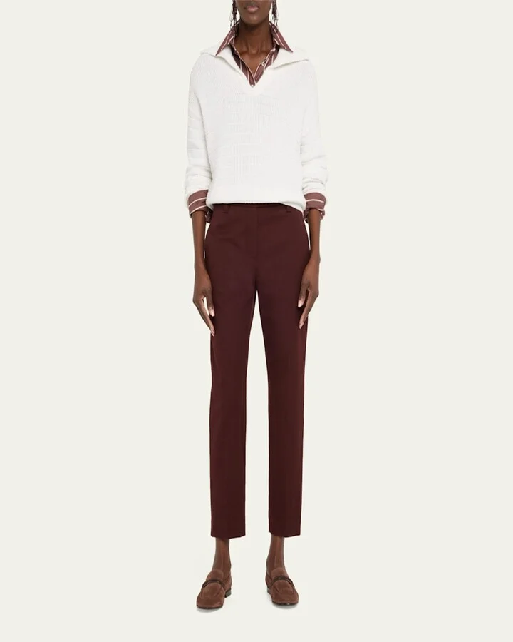 Suede Monili Strap Slip-On Loafers - Image 6