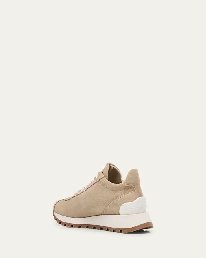 Suede Monili-Tab Runner Sneakers - Image 3