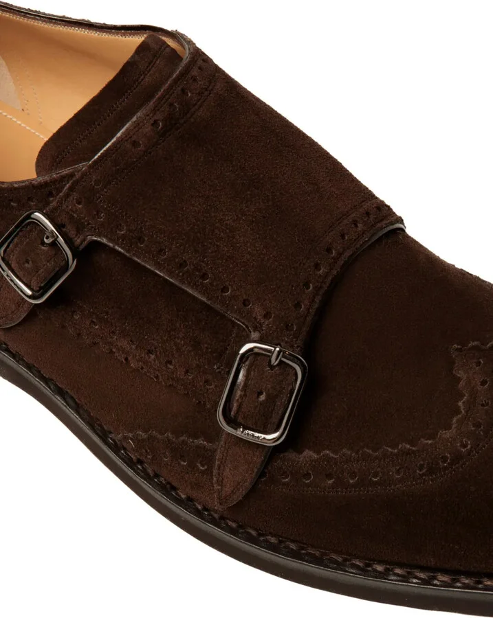 Suede Monk Shoes - Image 4