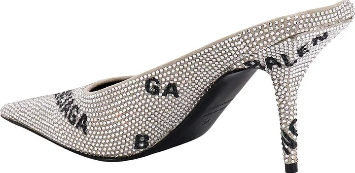 Suede Mule With All-over Rhinestones - Image 3
