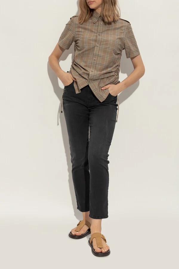 Suede Mules, , - Beige - Image 2