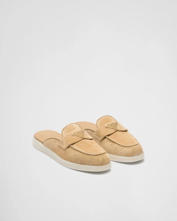 Suede mules