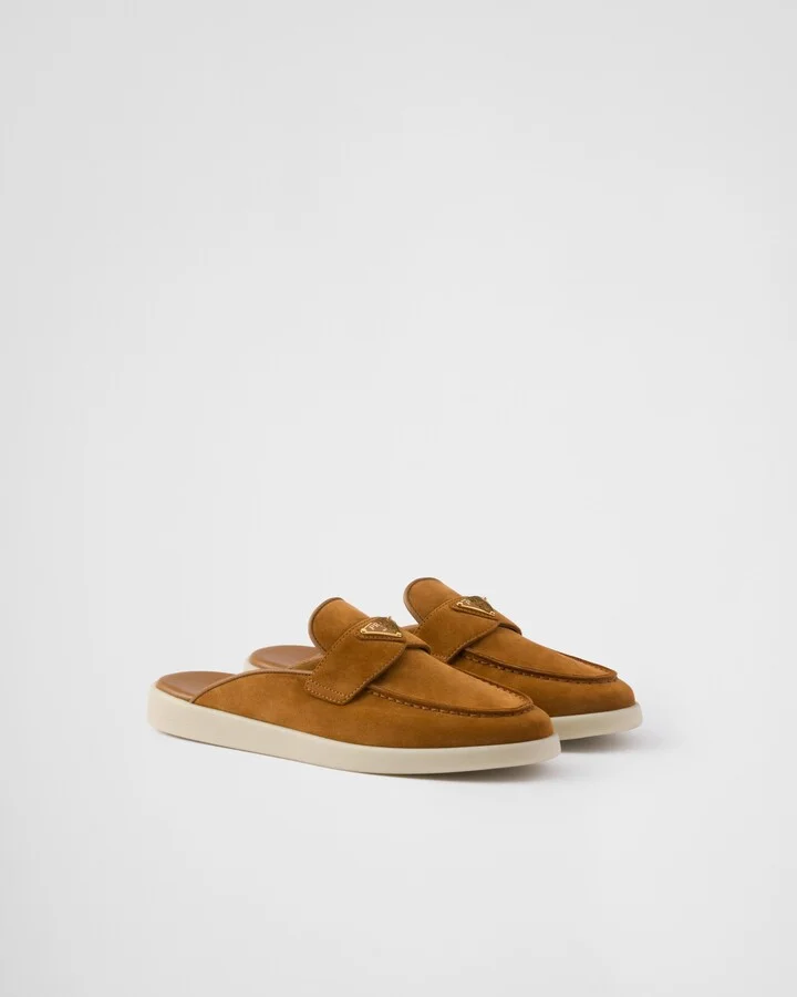 Suede mules
