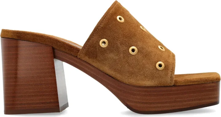 Suede Mules