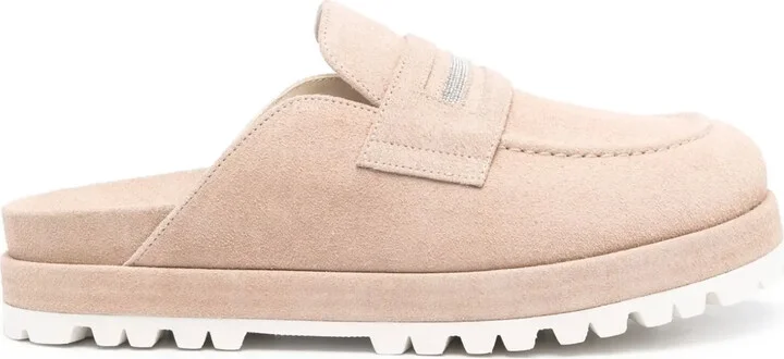 Suede Mules