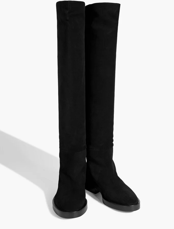 Suede over-the-knee boots - Image 2