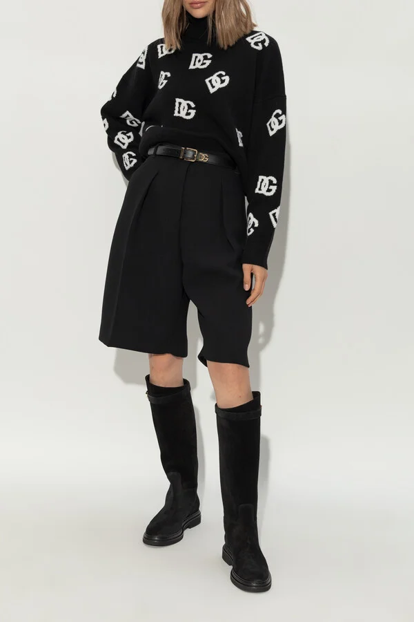 Suede Over-the-knee Boots, , - Black - Image 2