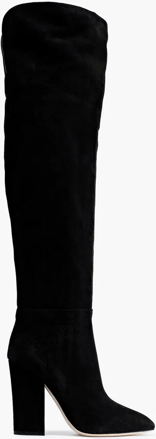 Suede over-the-knee boots