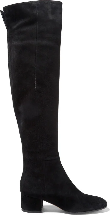 Suede over-the-knee boots