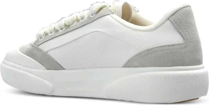 Suede-Panel Lace-Up Sneakers - Image 3