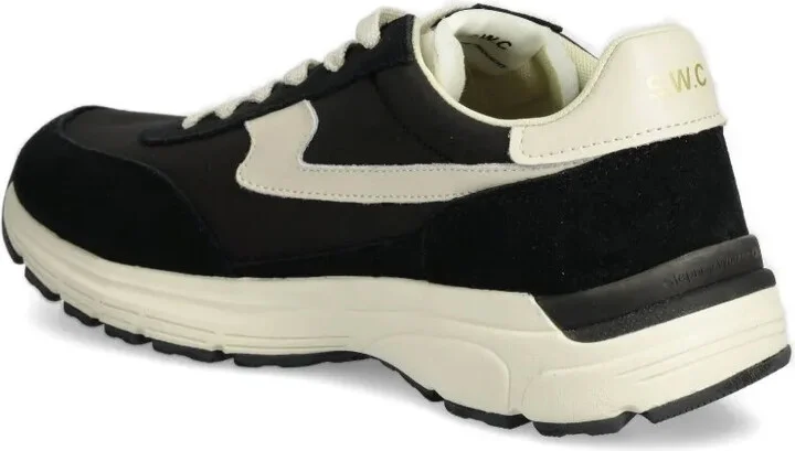 Suede-Panel Lace-Up Sneakers - Image 3