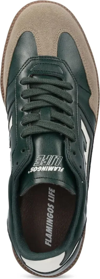 Suede-Panel Leather Sneakers - Image 3