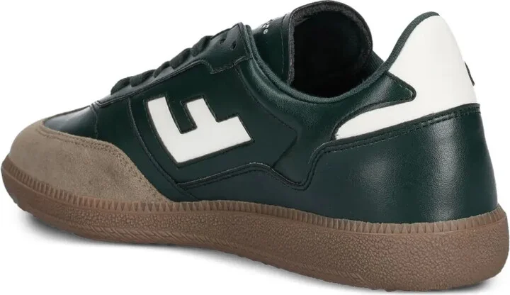 Suede-Panel Leather Sneakers - Image 5